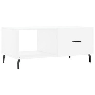 vidaXL Table basse Blanc 90x50x40 cm Bois d'ingénierie