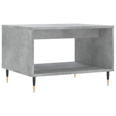 vidaXL Table basse gris béton 60x50x40 cm aggloméré