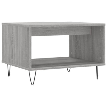 vidaXL Table basse grise Sonoma 60x50x40 cm en bois d'ingénierie