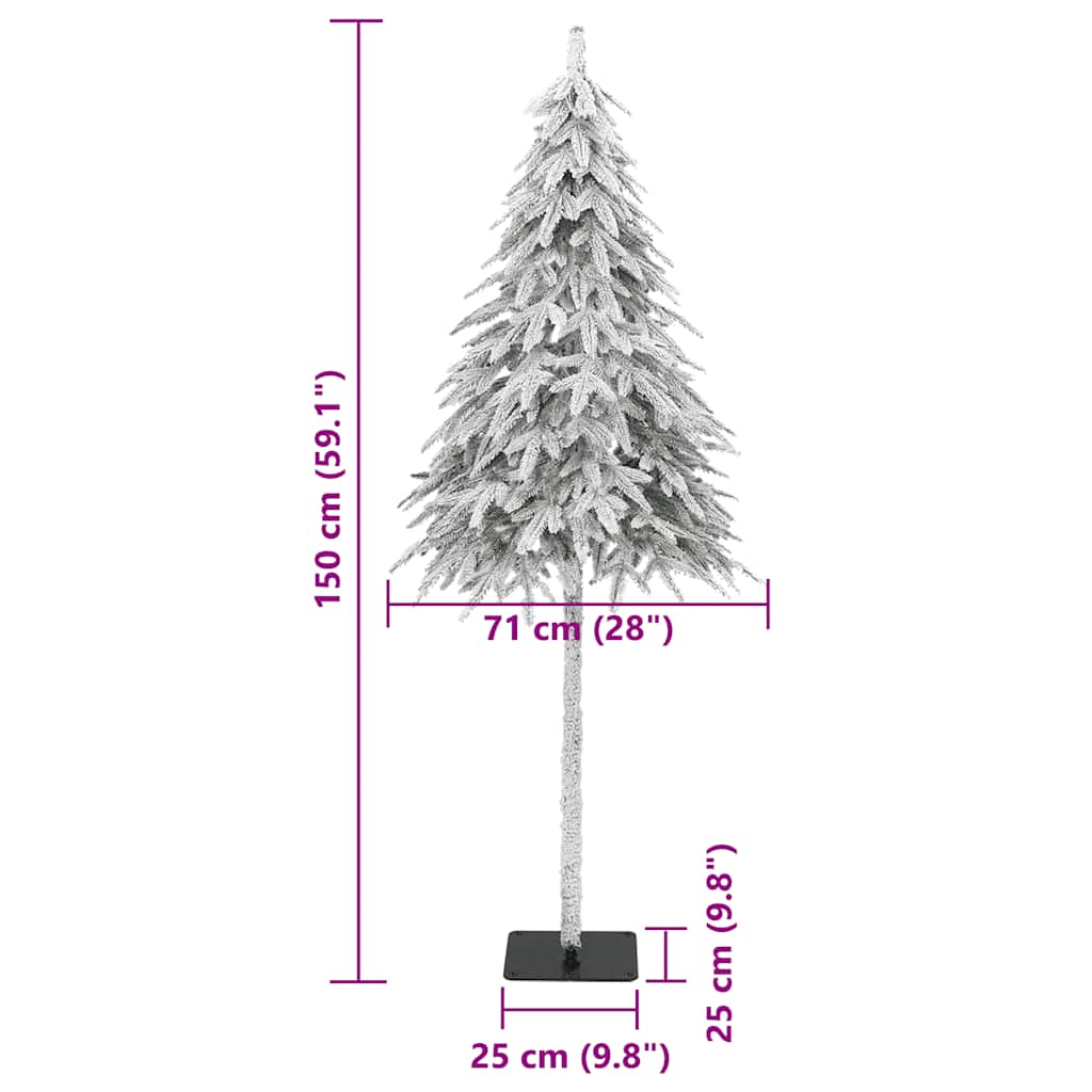 vidaXL Künstlicher Weihnachtsbaum Beschneit 150 cm