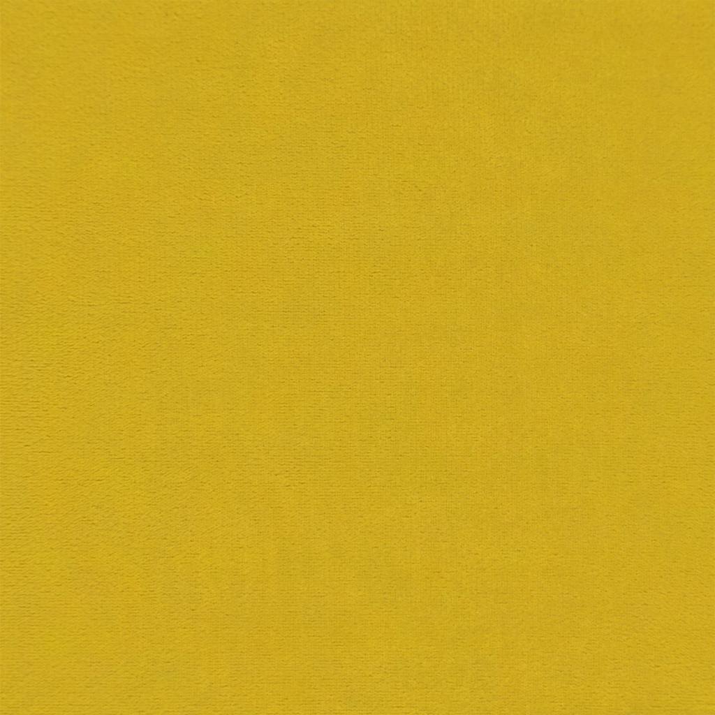 Tagesbett mit Matratze Gelb 90x200 cm Samt