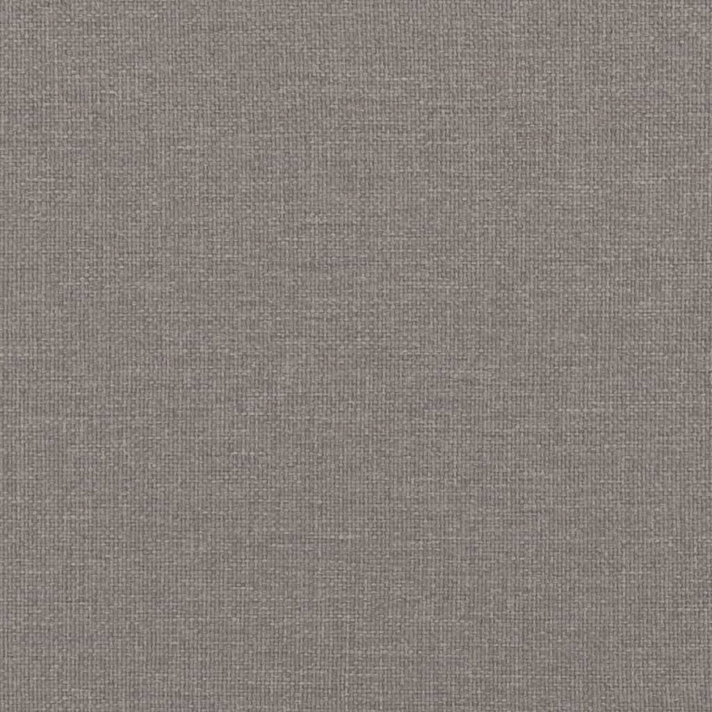 Tagesbett mit Matratze Taupe 100x200 cm Stoff