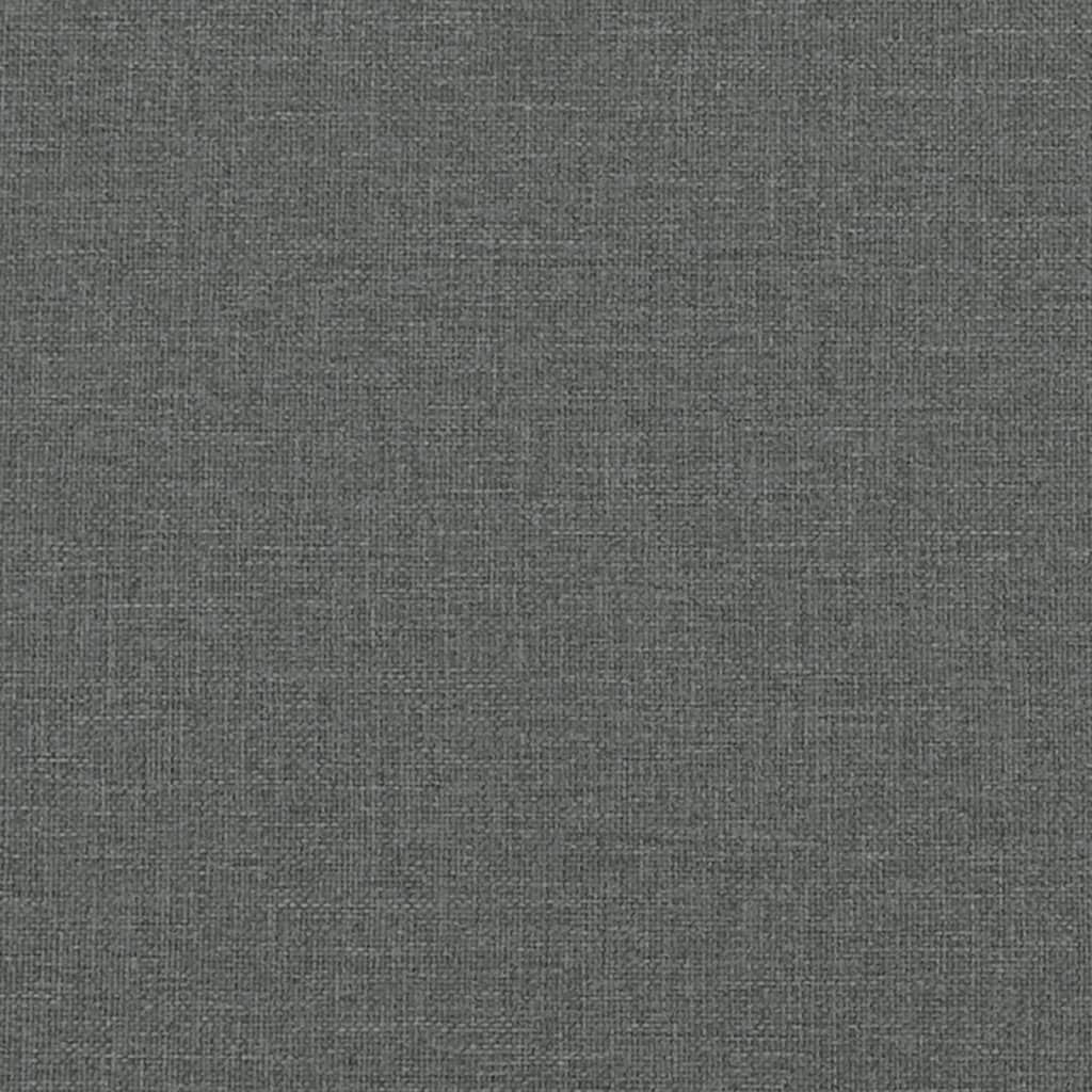 vidaXL Lit banquette extensible avec tiroirs gris foncé 90x190 cm tissu