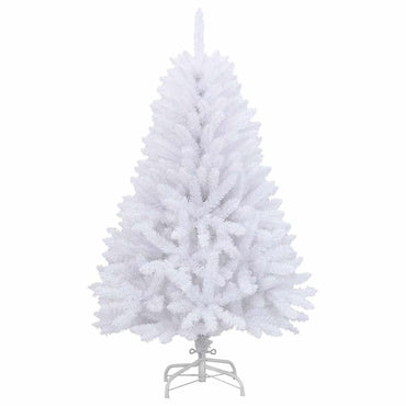 vidaXL Künstlicher Weihnachtsbaum Klappbar mit Ständer Weiß 120 cm