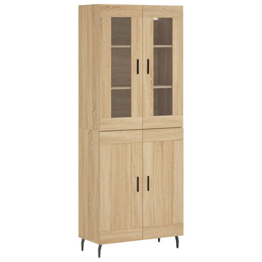 vidaXL Highboard Sonoma-Eiche 69,5x34x180 cm Holzwerkstoff