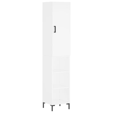 vidaXL Highboard Weiß 34,5x34x180 cm Holzwerkstoff