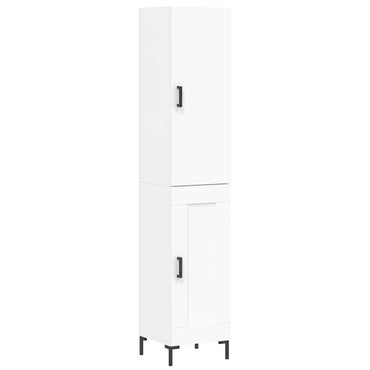 vidaXL Highboard Weiß 34,5x34x180 cm Holzwerkstoff