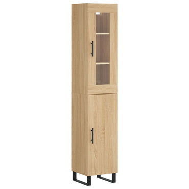 vidaXL Highboard Sonoma-Eiche 34,5x34x180 cm Holzwerkstoff