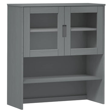 vidaXL Sur-Buffet MOLDE Gris 90x35x100 cm Bois de pin massif