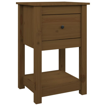 vidaXL Nachttisch Honigbraun 40x35x61,5 cm Massivholz Kiefer