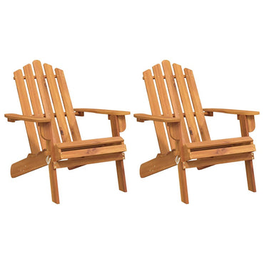 vidaXL Adirondack-Gartenstühle 2 Stk. Massivholz Akazie