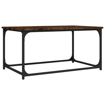 vidaXL Couchtisch Räuchereiche 80x50x40 cm Holzwerkstoff und Eisen