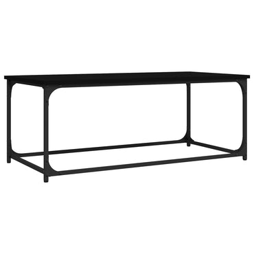vidaXL Couchtisch Schwarz 102x50x40 cm Holzwerkstoff und Eisen