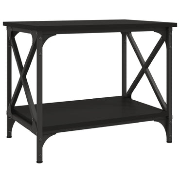 vidaXL Table d'appoint noir 55x38x45 cm Aggloméré