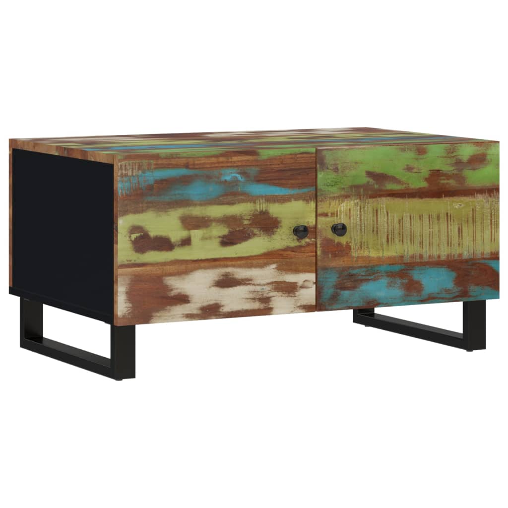 vidaXL Couchtisch 80x50x40 cm Altholz Massiv & Holzwerkstoff