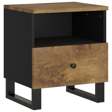 vidaXL Nachttisch Massivholz Mango & Holzwerkstoff