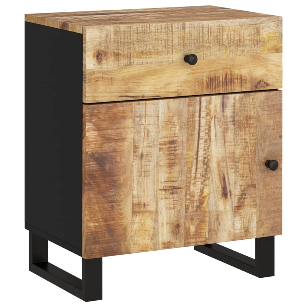vidaXL Nachttisch 50x33x60 cm Massivholz Mango & Holzwerkstoff