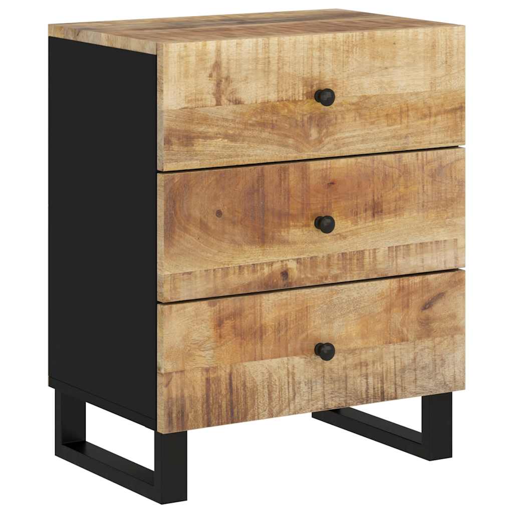 vidaXL Nachttisch 50x33x62 cm Massivholz Mango & Holzwerkstoff