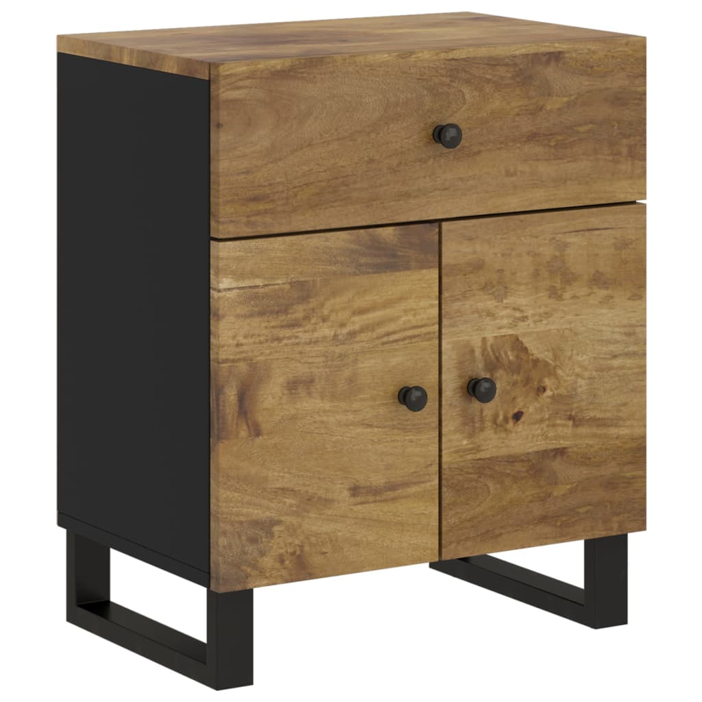 vidaXL Nachttisch 50x33x60 cm Massivholz Mango & Holzwerkstoff