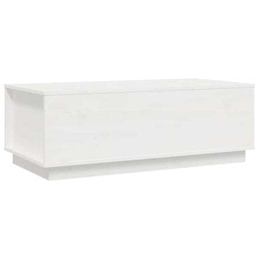vidaXL Couchtisch Weiß 100x50x35 cm Massivholz Kiefer