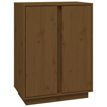 vidaXL Buffet marron miel 60x35x80 cm Bois de pin massif
