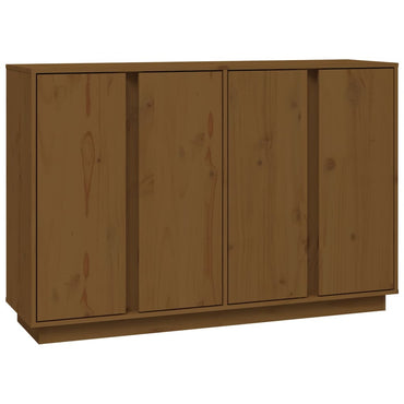 vidaXL Buffet marron miel 120x35x80 cm Bois de pin massif