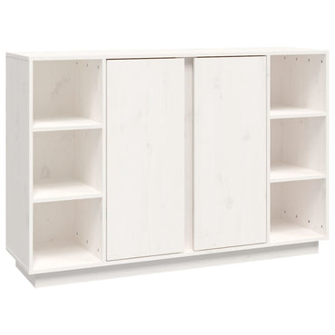 vidaXL Buffet blanc 120x35x80 cm Bois de pin massif