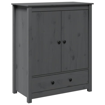 vidaXL Highboard gris 83x41,5x100 cm pin massif