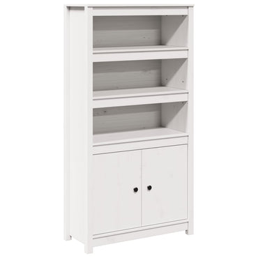 vidaXL Buffet haut blanc 80x35x154 cm Pin massif