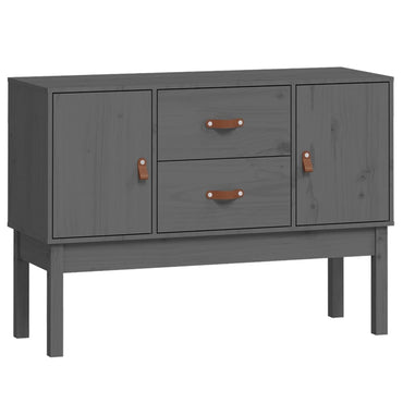 vidaXL Buffet gris 110x40x78 cm Bois de pin massif