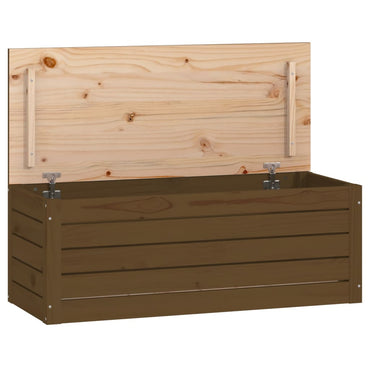 vidaXL Truhe Honigbraun 89x36,5x33 cm Massivholz Kiefer