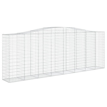 vidaXL Gabionenkorb mit Rundbogen 400x50x140/160 cm Fer Galvanisé
