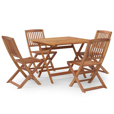 vidaXL Ensemble repas de jardin 5 pcs en bois d'acacia massif