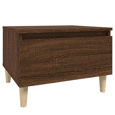 vidaXL Table d'appoint Marron aspect chêne 50x46x35 cm Bois d'ingénierie