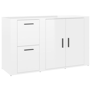 vidaXL Buffet haut brillant blanc 100x33x59,5 cm Bois d'ingénierie