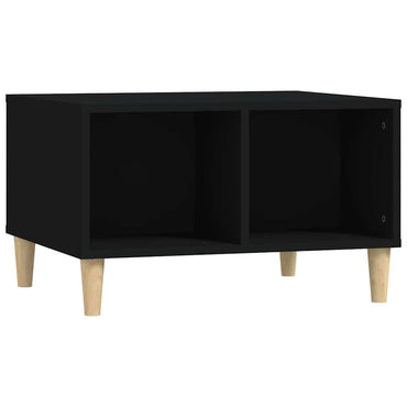 vidaXL Table basse noire 60x50x36,5 cm Aggloméré