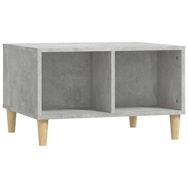 vidaXL Table basse gris béton 60x50x36,5 cm Bois d'ingénierie