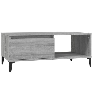 vidaXL Table basse gris sonoma 90x50x36,5 cm aggloméré