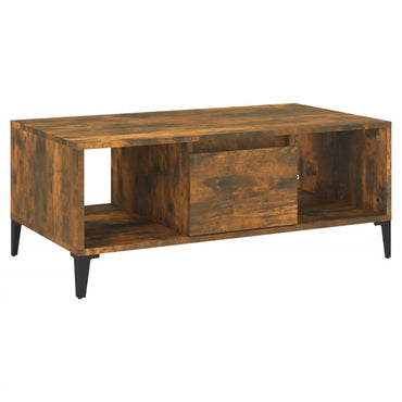 vidaXL Couchtisch Räuchereiche 90x50x36,5 cm Holzwerkstoff