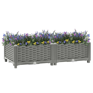 vidaXL Carré potager 80x40x23 cm en polypropylène