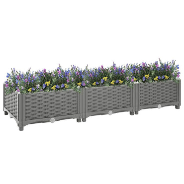 vidaXL Potager surélevé 120x40x23 cm en polypropylène