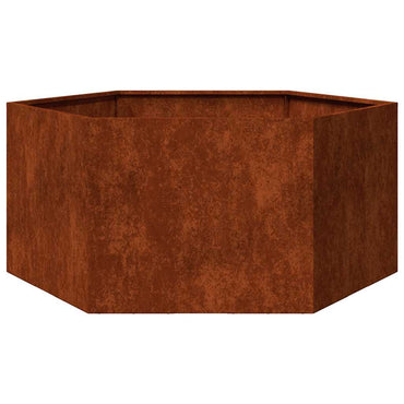 vidaXL Jardinière Rouille 90x90x45 cm Acier Corten