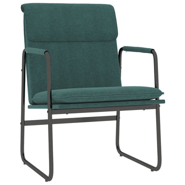 vidaXL Fauteuil de salon vert foncé 55x64x80 cm Tissu