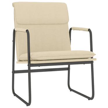 vidaXL Fauteuil de salon crème 55x64x80 cm Tissu