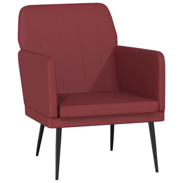 vidaXL Fauteuil Rouge bordeaux 61x78x80 cm Similicuir