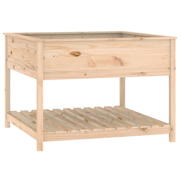 vidaXL Pflanzkübel mit Ablage 111,5x111,5x81 cm Massivholz Kiefer