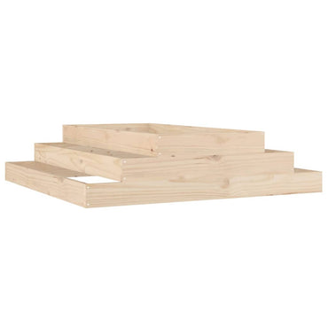 vidaXL Jardinière 110x110x27 cm Bois de pin massif