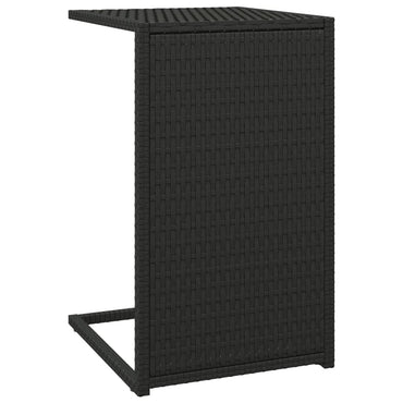 vidaXL Table d'appoint noire 40x35x60 cm en polyrotin
