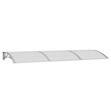 vidaXL Türvordach Grau 300x100 cm Polycarbonat