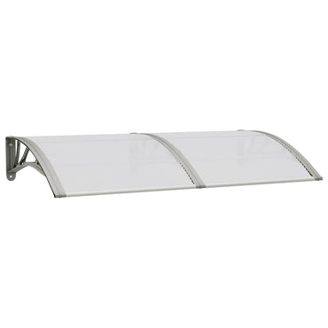 vidaXL Türvordach Grau 150x75 cm Polycarbonat